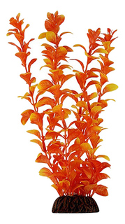 Искусственное растение для аквариума Laguna людвигия оранжевая 20 см, пластик, керамика