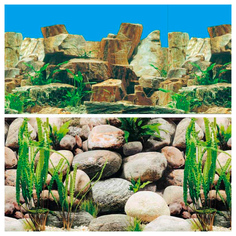 Фон для аквариума Laguna Камни/камни, ламинированная бумага, 1500x60 см