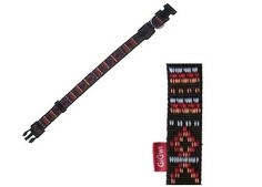Ошейник для собак GiGwi XL, 25 мм х 48-70 см, черный с узором (75156)