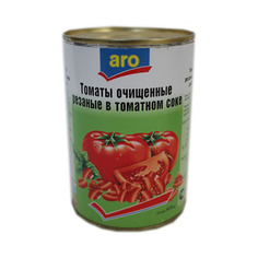 Томаты Aro очищенные резаные в томатном соке 400 г