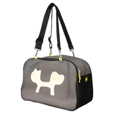 Сумка-переноска для кошек и собак United Pets 23x44x28см желтый, черный
