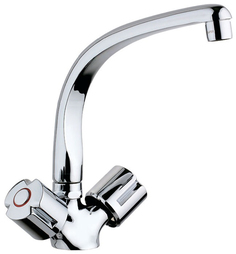 Смеситель для кухонной мойки Paini Tevere 10CR571FFQLMKM хром