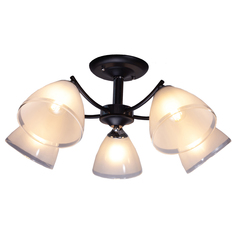 Люстра потолочная 5х60Вт E27 IMEX MD.1092-5-S BK+CH