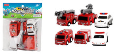 Машинки инерционные Junfa toys Мегамоторы набор 6 штук 121928-TN
