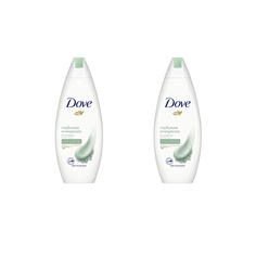 Гель для душа DOVE Зеленая глина 250 мл 2 шт
