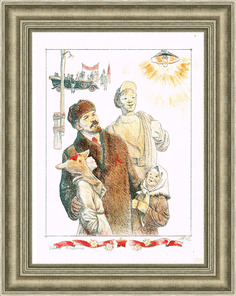 Энергетика, лампочка Ильича. Литография СССР Rarita
