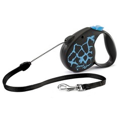 Рулетка-поводок flexi Safari Giraffe, голубая, S, 5 м, до 12 кг