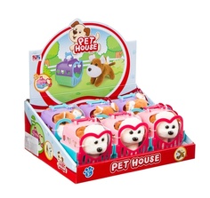 Мягкая игрушка Shantou Gepaiщенок будке-переноске с миской и косточкой 604