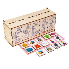 Развивающее пособие из дерева Smile decor Сортер Предметы