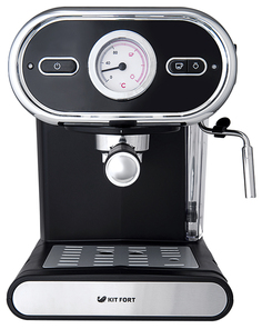 Рожковая кофеварка Kitfort KT-702 Silver/Black