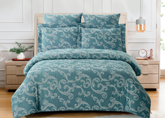 Постельное белье Cleo "Cotton Jacquard" сатин-жаккард CJ-09 Семейный 4 наволочки