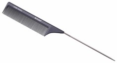 Расческа Dewal Nano С металлическим хвостиком Антистатик 21,5 см Черный