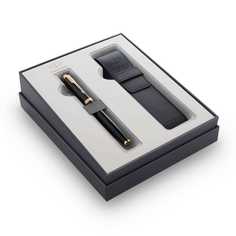 Подарочный набор Parker IM с перьевой ручкой и чехлом Black GT, перо M 2122002
