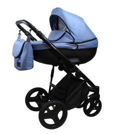 Коляска 2 в 1 Bruca Spirit Cloth Blue