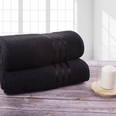 Полотенце банное Doome Гармоника Черный (70х130 см - 2 шт)