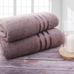 Полотенце банное Doome Гармоника Коричневый (70х130 см - 2 шт)