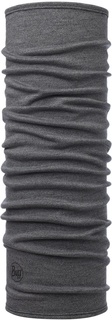 Шарф-труба Buff Midweight Merino Wool, light grey melange, One Size