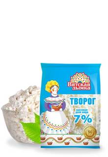 Творог Вятская дымка 7% бзмж 250 г