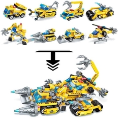 Конструктор-трансформер 1 TOY Blockformers Мегатрансмобиль, 8 шт.