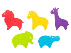 Мини-коврики для ванны Roxy-Kids антискользящие Safari 5шт.