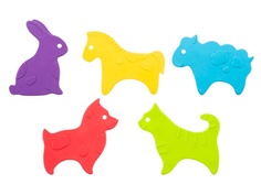 Мини-коврики для ванны Roxy-Kids антискользящие Animals 5шт.