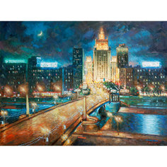 Алмазная мозаика 40*50 см ОСТРОВ СОКРОВИЩ Погружаясь в ночь полная выкла 662594