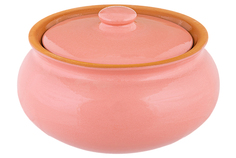 Горшок для запекания 2 л 21х21х13,5 см "TerraCotta" розовый Elan Gallery