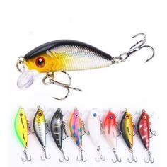 Воблер на форель, окуня. Набор 8 штук. Lucky Fish. KIT3