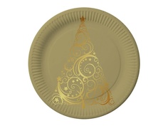 Тарелки бумажные Gratias Завитки 230mm 6шт 4088173