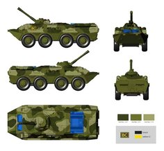 Машина военная С-Трейд Танк со светом и звуком Simba