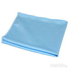 Салфетка из микрофибры M-05 для стекла, цвет: голубой, 30х30см Рыжий Кот 310211