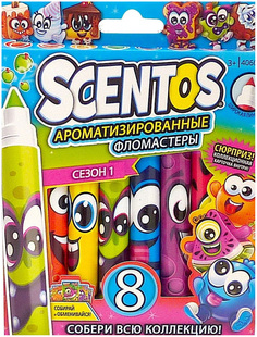 Набор ароматизированных фломастеров Scentos, 8 штук 40605