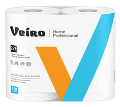 Полотенца бум. Veiro Professional Home 2х-сл.2шт*3(арт.К301)(72 уп.на пал.)