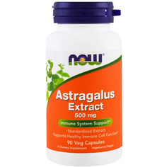 Экстракт корня астрагала NOW Astragalus Extract 500 мг капсулы 90 шт.