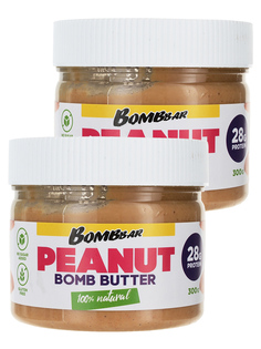Арахисовая паста без сахара Bombbar Bombbutter, 2шт по 300г