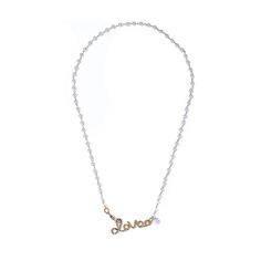 Колье из бижутерного сплава с искусств. жемчугом/кристаллами р.38 Moon Paris Ringo Queen