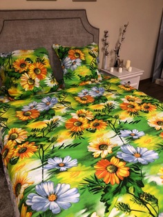 Простынь "Ромашки" 2 спальная Хлопковый Край