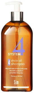 Шампунь Sim Sensitive System 4 Therapeutic Shale Oil Shampoo 4, 500 мл