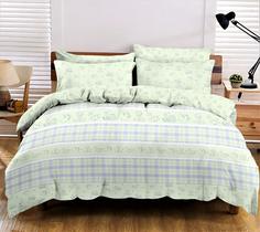 Постельное белье Сomfort teens Luxe из сатина; Игра 1.5 спальное Lime Time