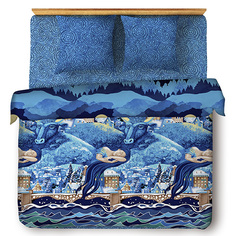 Комплект постельного белья "Традиция" бязь, 100 % хлопок, "Город золотой"