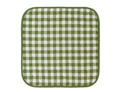 Подушка на стул "Guten Morgen" Green check, клетка, зеленый