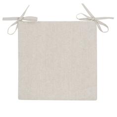 Подушка на стул "Guten Morgen" Linen grey из рогожки; серый, 40х40