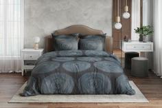 Постельное белье "Ночь нежна" поплин-жаккард; Инфинити серый 2 спальное евро простыня