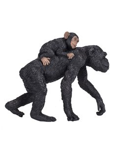 Фигурка Mojo (Animal Planet) Шимпанзе (самка) с детенышем (L) 387264