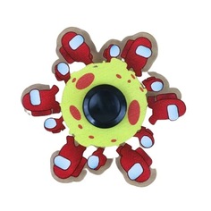 Спиннер бегущий AMONG US, анимационный 3D аниме red