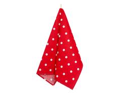 Полотенце кухонное "Guten Morgen"; Red polka dot, горох, красный