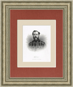 Император Александр II, cтаринная гравюра, 1866 г. Rarita