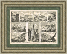 Гравюра Виды Южного Тироля, 1863 г. Rarita