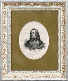 Гравюра Русский император Петр I, 1838 г. Rarita