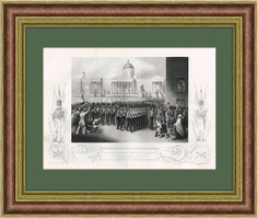 Гравюра Сбор британских войск для отправки на Крымскую войну Rarita